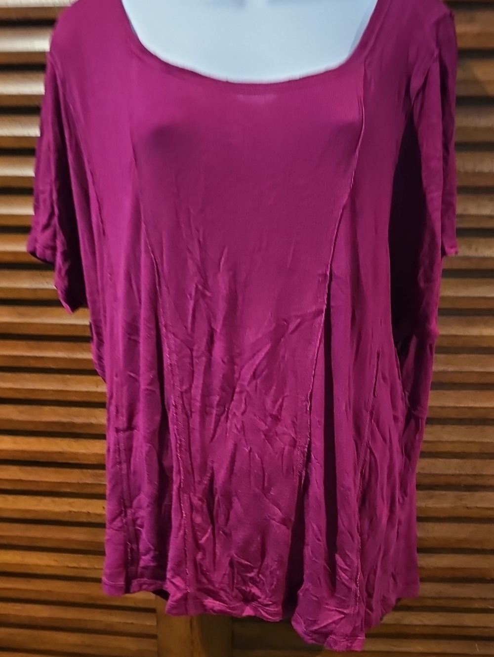 Old Navy Short Sleeve Scoop Neck Top - Berry Plum